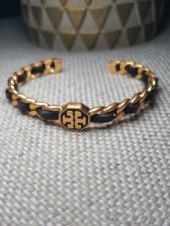 Tory Burch Jewelry - Tory Burch Woven Chain Bracelet | Black